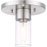 Livex Lighting, 48761-91, Carson, Flush Mount, Brushed Nickel