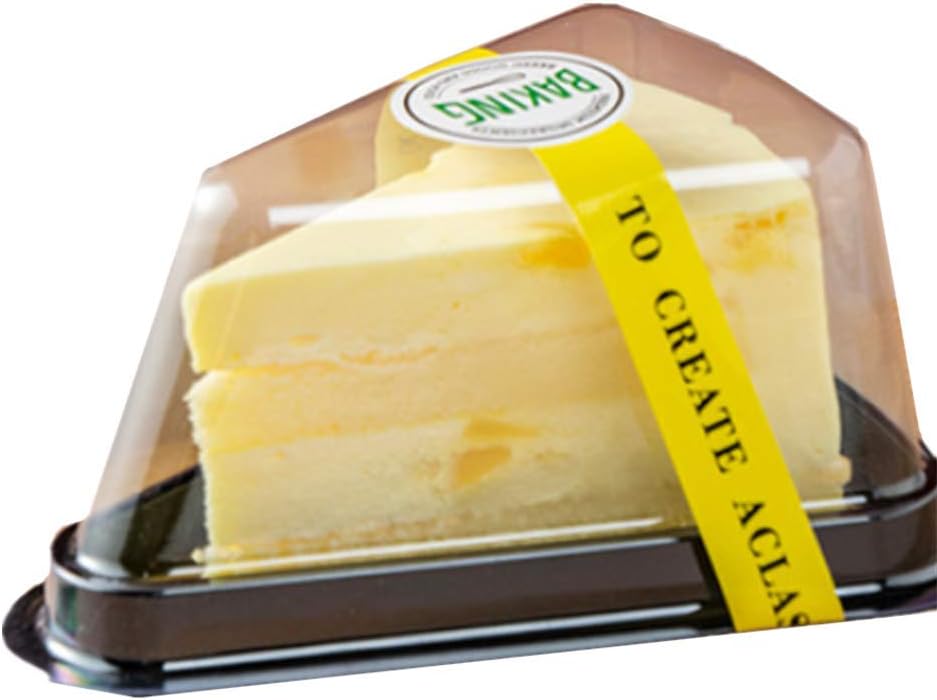 Set of 50 Cake Slice Container Cheesecake Cake Slice