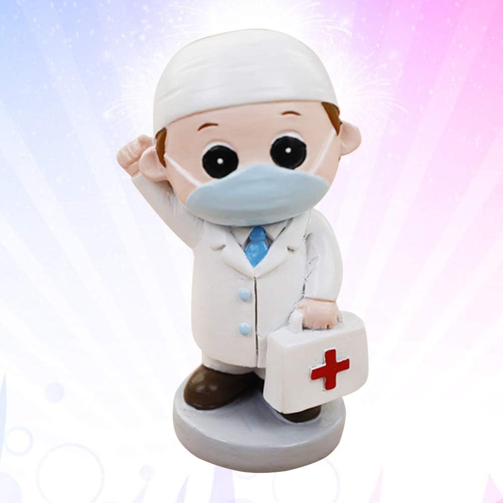 Pretyzoom Resine Medecin Infirmiere Statue Dessin Anime Armoire Costume Gateau Topper Poupee Modele Miniature Figurine Souvenir Jouet Bureau Ornement Pour Hopital Diplome Fete Blanc Cuisine Et Maison Fournitures De Loisirs Creatifs Smartcodegroup Com