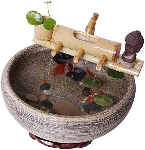 竹の噴水水機能風水水噴水屋外日本庭園機能スパウトとポンプ彫刻