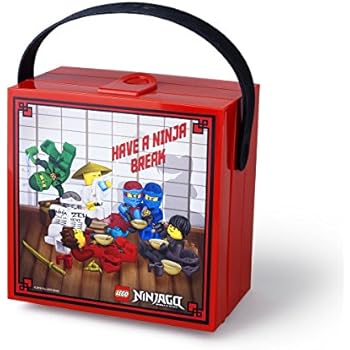 LEGO Ninjago Lunchbox with Handle Bright Red