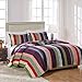 Greenland Home 100% Cotton Fashion Quilt Collection, Prewashed, Reversible Quilt Set, 3-Piece King/Cal King, Marley