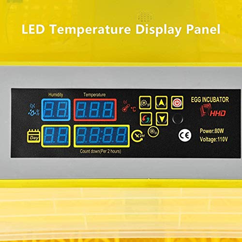 LYRONG Inkubator, Vollautomatische Brutmaschinen, Automatisches Eierdrehen, Temperatur und Feuchtigkeitsregulierung, für… – Bild 7