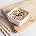 BTäT - Ramekins 8 oz Square, Set of 6 Ramekins for Baking, Creme Brulee Dishes, Souffle Cups, Flan Pan, Sauce Cups, Custard Cups, Pudding Cups, Ramiken Set, Dipping Bowls