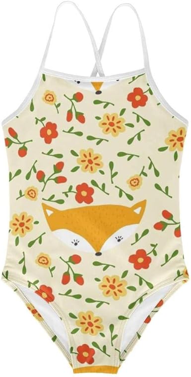 cute orange bathing suits