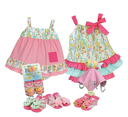 Stephan Baby Go Fish Swing Top and Ruffled Diaper Cover, 6-12 Months