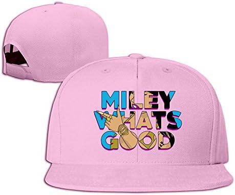 Adult Miley,what's Good? Snapback Trucker Hats Caps Pink