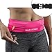 Build & Fitness Running Belt Waist Adjustable, Comfortable Slim with Key Clip - Fits Fuel Gel, iPhone 6,7,8plus,X, Samsung S7,S8,S9 - for Men, Women, Runners, Jogging, Gym, Yoga, Workout, Sports