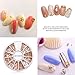 Indexu Rose Gold Rivet 3D Nail Decoration DIY Mixed Shaped Nail Art Decals Tips (Rose Gold)
