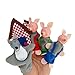 Baidecor 3 Pigs and 1 Wolf Finger Puppets