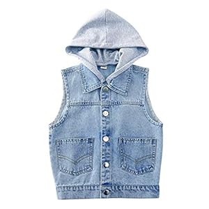 Baby Jongens Denim Jas Gilet Kids Hooded Mouwloze Jas Causaal Vest Meisjes Blauw Jeans Top Kleding Lente Herfst…