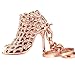 maycom High-heeled Shoe Keychain Creative Fashion Refinement Lady Gift Hollow Shoes Keyring Key Chain Ring Keyfob 86113 (Rose Gold)