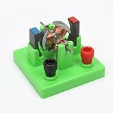 DIY DC Electrical Motor Assemble KIT - STEM Science Lab Educational Physics Learning Experiment Toy for Kids Electrical Motor 1 (Green)
