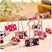Pack of 24 Binder Clips, Lovely Cute Printing Style Metal Paper Clips Clamps (Pack of 24(25mm))