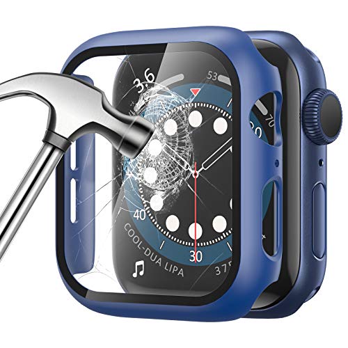 [2 Pack] Geekboy Tempered Glass Case for Apple Watch 40mm Series SE/6/5