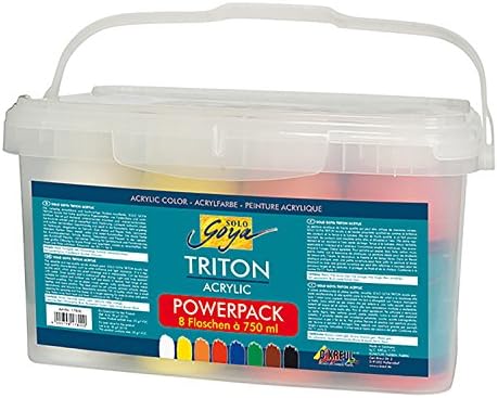 SOLO GOYA 17800 Set of Acrylic Paints, 8 x 750 ml by KREUL