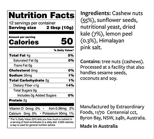 PIMP MY SALAD Vegan Cashew Parmesan Cheese Substitute | Keto, Gluten Free, Paleo, Dairy Free | Meal & Salad Toppers, Snacks Made with Whole Food Ingredients | Eco Jar | 4.2 oz