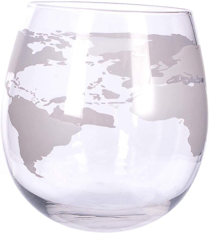 Jeray Globe Rocker Glasses Whisky Brandy Cognac Round Bottom Drinkware, Transparent - Image 5