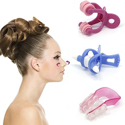 3Pcs Nose Up Beauty Clip Bridge Lifting Shaping Shaper Clipper Straightening Set