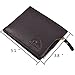 RFID Leather Mens Bifold Wallets With Slim Minimalist Card Wallet Front Pocket (brown)
