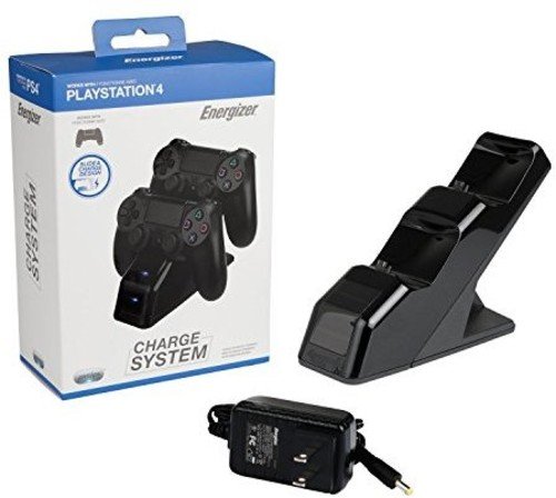 PDP Energizer 2X Charging Station for PS4 - PlayStation 4 - Standard (Black) Edition