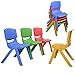 Costzon Kids Chairs, Stackable Plastic Learn and Play Chair for School Home Play Room, Colorful Chairs for Toddlers, Boys, Girls (Multicolor, 8 Chairs)