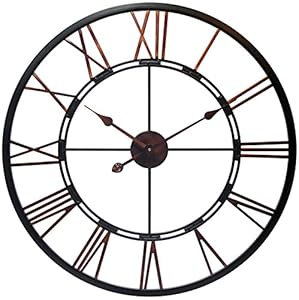 Wall clock with roman numerals