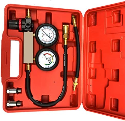 Lljin Cylinder Leak Tester Petrol Engine Compression Leakage Leakdown Detector Kit(Ship from US)