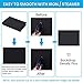MOHOO 6x9FT Black Backdrop Photography, Black Muslin Backdrop with 6 Ring Metal Holding Clips, Solid Color Black Photo Backdrop, Black Backdrop for Photography Video Studio Photo Shot