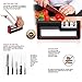 Kitchen Knife Sharpener - 3-Stage Wheel System Knife Sharpening Tool to Repair and Polish Blades - Sharpens Dull Knives Quickly, Easily, Safely (black)