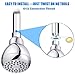 High Pressure Shower Head, 3 Inch Anti-clog Anti-leak Fixed Chrome Showerhead, Wall Mount, Adustable Metal Swivel Ball Joint with Filter for Low Flow Showers (Silver Chrome)