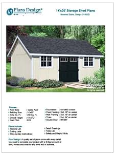 How To Build A Storage Shed 14' x 20' Reverse Gable Roof 