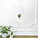 YXMYH Plant Hanger, Macrame Plant Hanger Shelf Hanging Planter Home Decor Cotton Cord and Pine Shelf -Boho Bohemian Home Decor 43 inches (Round)