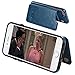 JOYAKI Wallet Case Compatible with iPhone 6 6s, PU Leather Card Case -Slim fit Executive Wallet Card Case - Ultra Slim Protective iPhone Case (Steelblue)