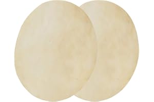 KEENSO Bongo Drum Head, 2Pcs Buffalo Hide 8.5 Inch, Consistent Clear Sound for African Hand Percussion