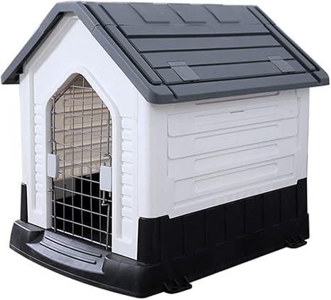 Amazon Co Jp 屋外防雨犬小屋暖かいペットハウス小型犬小屋屋外犬小屋オールシーズンユニバーサル簡単な設置 Color Gray Size 8x69 2x76cm ホーム キッチン