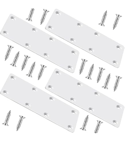 20 Soportes Planos De Acero Inoxidable, Soportes Planos De Acero Inoxidable Soportes Planos Placas De Reparacion Rectas Con Tornillos
