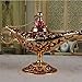 AVESON Classic Vintage Collectable Rare Legend Aladdin Magic Genie Costume Lamp Home Table Decoration & Gift, Golden Green