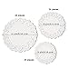 VIPITH 72 Pieces White Round Lace Paper Doilies Cake Packaging Paper Pad for Party or Wedding Tablewear Decoration, 6.5 Inch, 8.5 Inch, 10.5 Inch