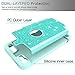 LeYi for iPod Touch 7 Case, iPod Touch 6 Case, iPod Touch 5 Case with Tempered Glass Screen Protector [2 Pack] for Girls Women,Glitter Heavy Duty Phone CaseTP Mint