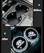 Lntly LED Car Logo Cup Holder Pad Waterproof Bottle Drinks Coaster Built-in Light 7 Colors Changing USB Charging Mat LED Cup Mat Car Atmosphere Lamp 2PCS (Hyundai)
