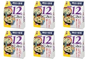 Miko Brand Instant Miso Soup with Baby Clams, 12 Count (Pack of 6)