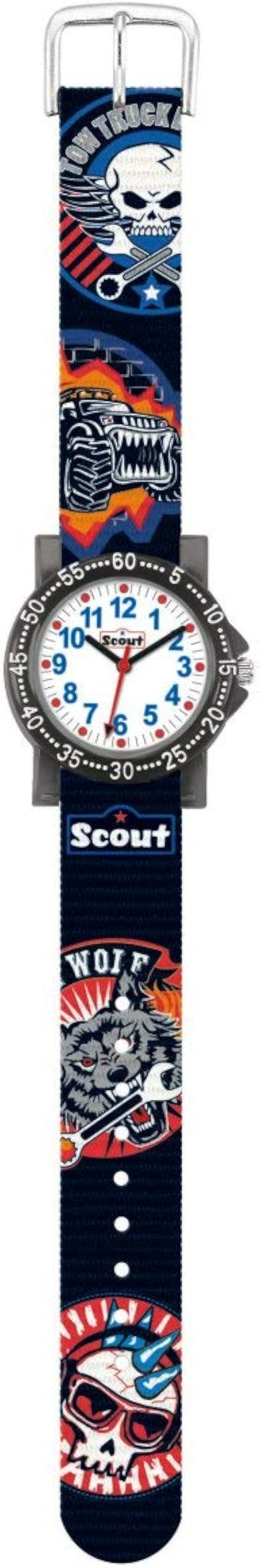 SCOUT Reloj Analógico para Niños de Cuarzo con Correa en Tela 280375015