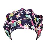 starlit Women's Floral Print Scrub Cap Hospital Medical Surgical Surgery Hat For Doctor Nurses