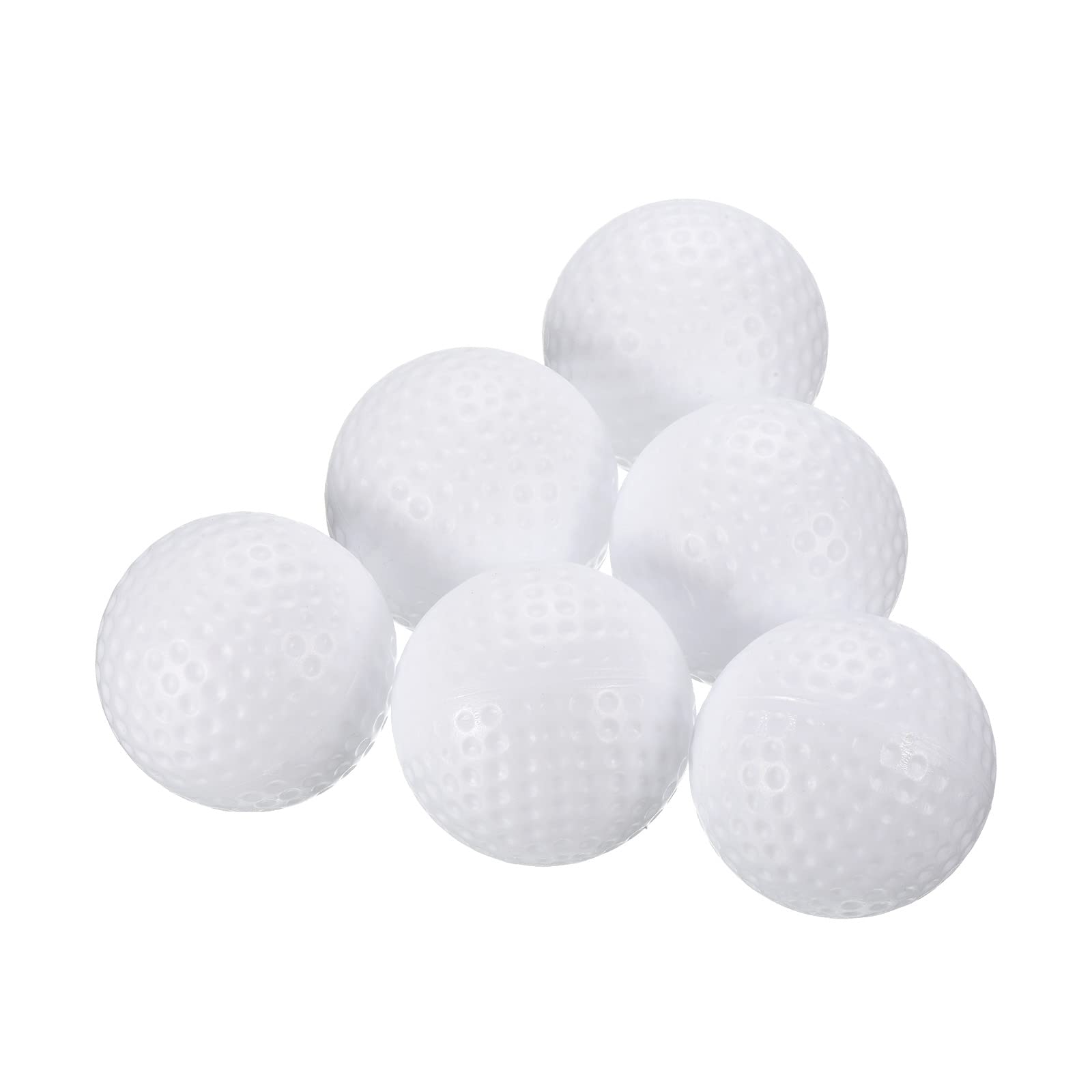 PATIKIL Golf Practice Ball, 16 Pack Plastic 41mm Hollow Flight Training for Indoor Swing Practice, White