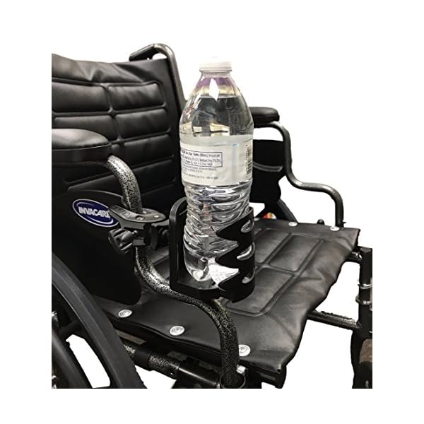 Water Bottle, Drink and Cup Holder for Wheelchair, Electric and Manual