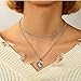 Eoumy Vintage Layered Chain, Teardrop Crystal Pendant Chain Choker, Size No Size