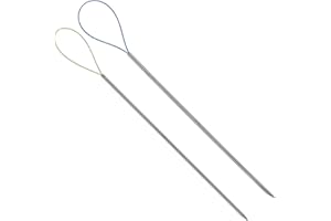 XIHIRCD 2pcs Needle Repair Tool, Snag Repair Needle Snag Nab It Tool Thread Snag Magic Needle Tool Leather Needle Puller for Craft Hand Sewing Knitting Embroidery