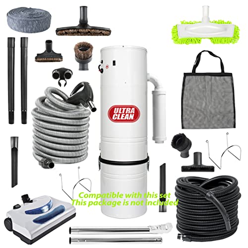 Ultra Clean Central Vacuum Carpet Attachment Kit with Adjustable Height