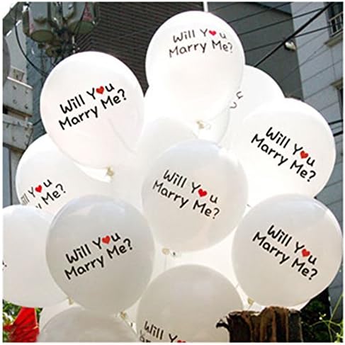 Douqu 100pcs Good quality Super Big 12 inch 3.5g will you marry me Romantic Pearl Latex Balloon Christmas Wedding Decorations